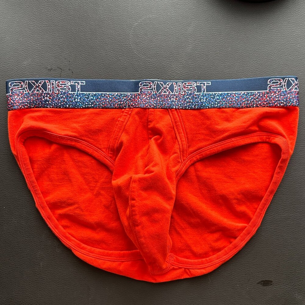 2xist Men's Briefs (Orange, Medium) - Picture 7 of 9